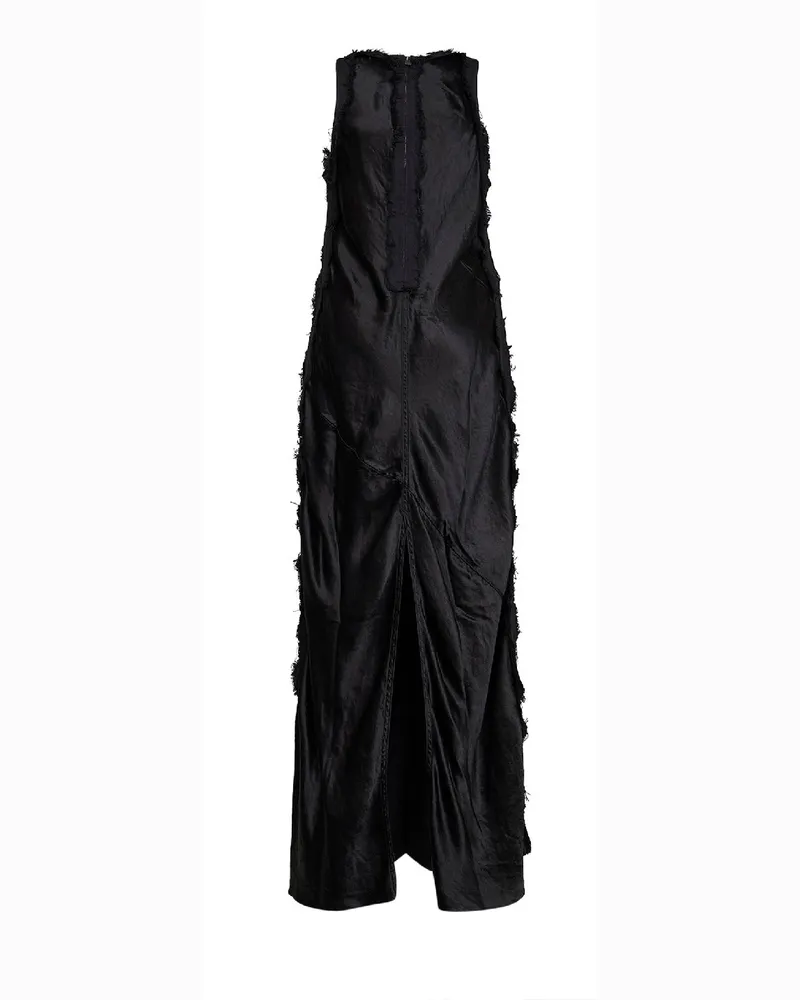 Haikure Women's Long Dress Toto Cotton Satin Black Black