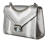 Whitney Crossbody Bag — Silver
