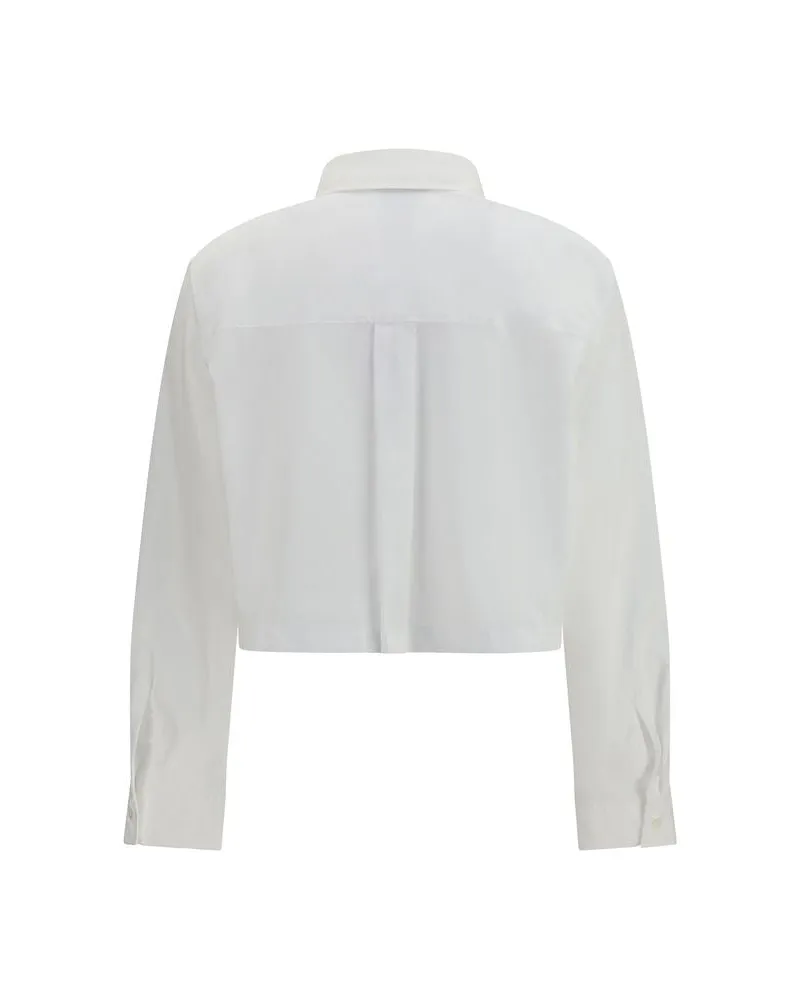 Kitsuné Women's White Cotton Blouse White