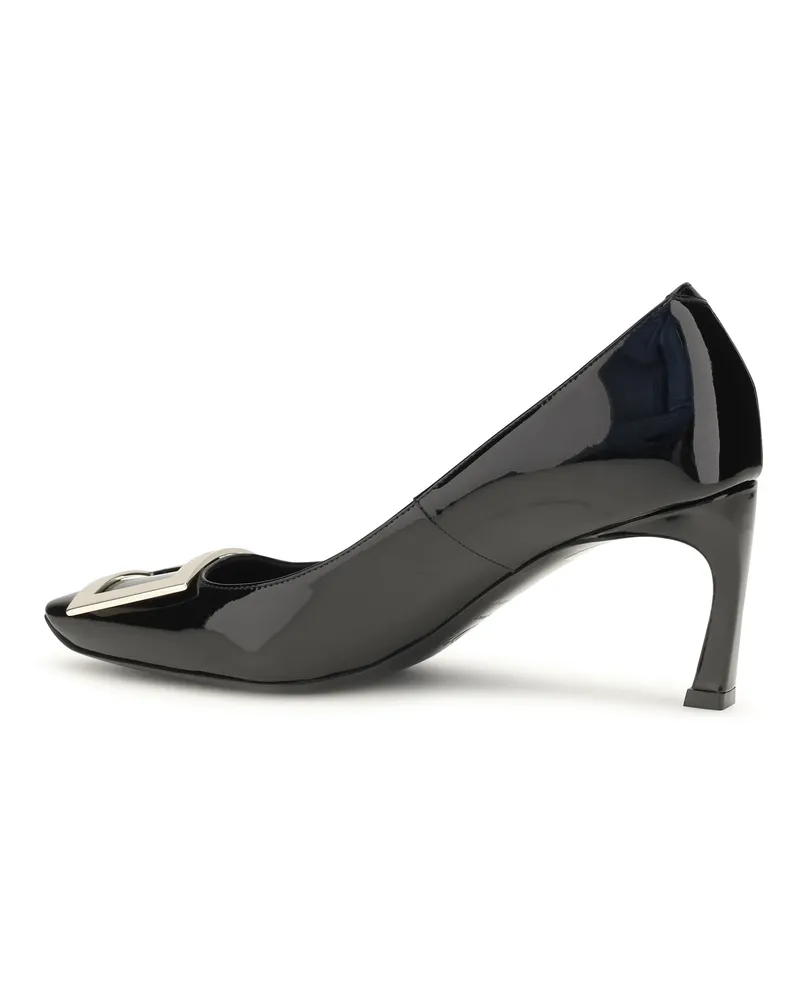 Roger Vivier Women's Pumps Trompette Black Patent Leather Calf (bos Taurus) High Heel Shoes Black