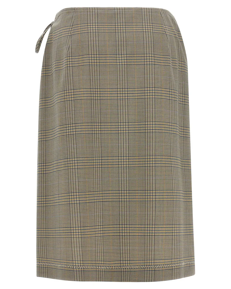 Marni Women's Gray Polyester Midi Skirt Gray