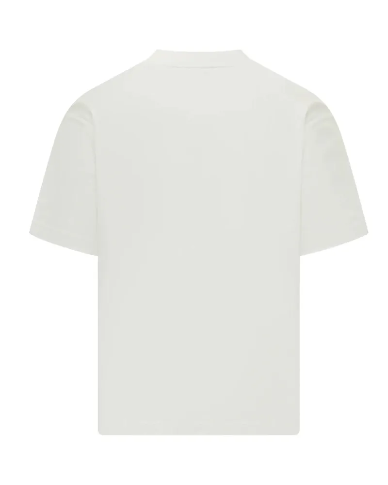 Drôle de Monsieur Men's T-Shirt Café Off White Cotton T-Shirts And Polos White