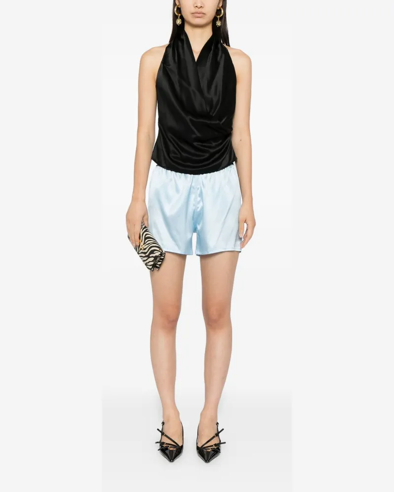 Tom Ford Silk Pajama Shorts — Sky Blue Sky