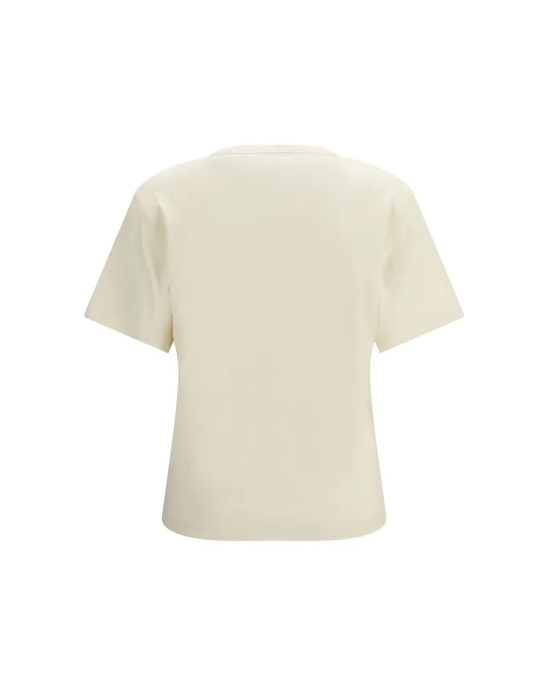 Christophe Lemaire Women's Beige Cotton T-Shirt Beige