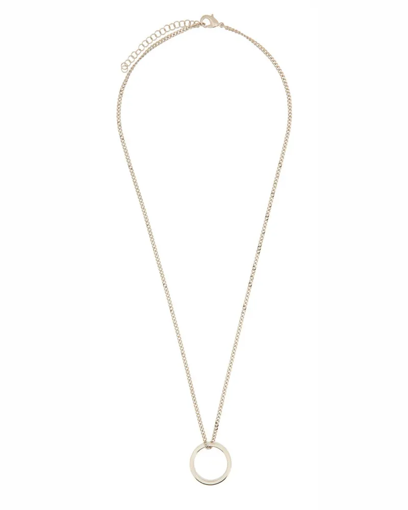 Maison Margiela Logo Ring Necklace — Silver Silver