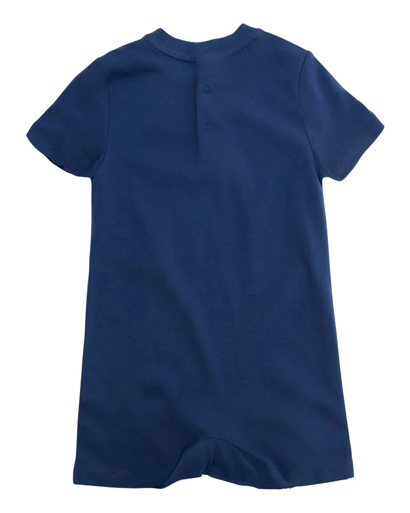 Ralph Lauren Unisex Baby Cotton Romper Blue Jumpsuits Dress Navy