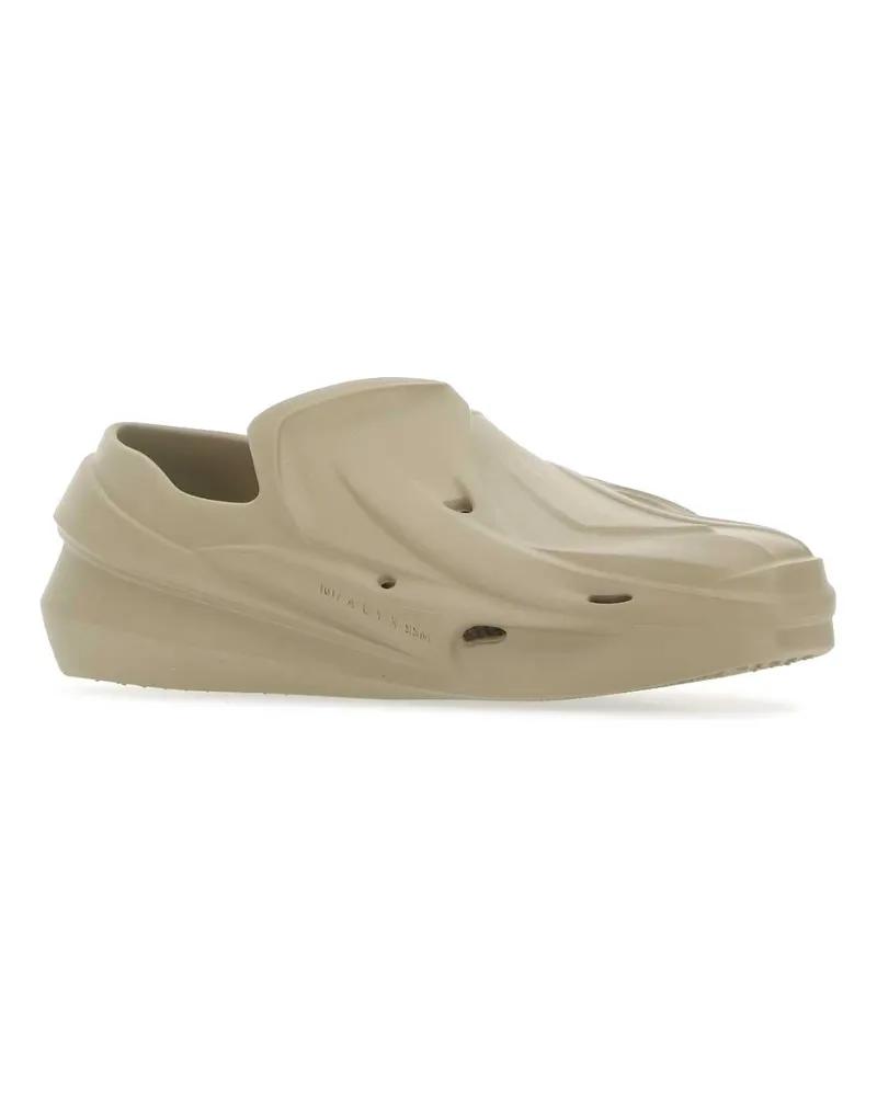 1017 ALYX 9SM Unisex Cappuccino Rubber Mono Slip Ons Beg0004 Sneaker Beige