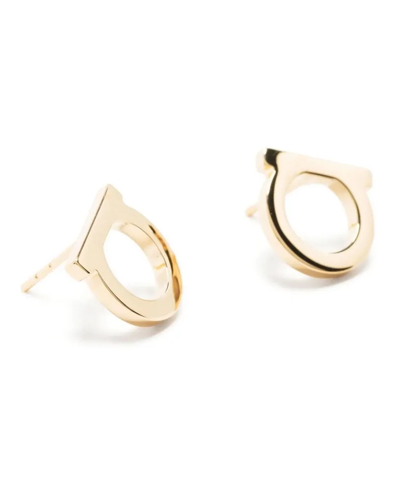 Ferragamo Gancini Earrings — Gold Gold