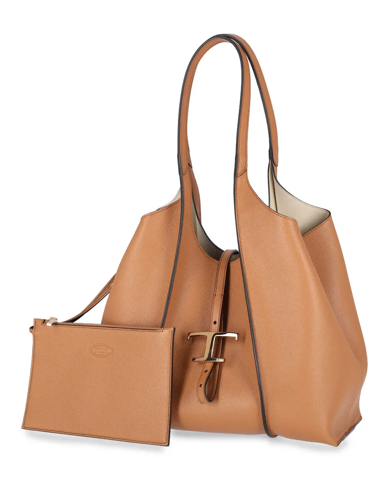TOD'S Women's Bags Brown Calf Leather Brown