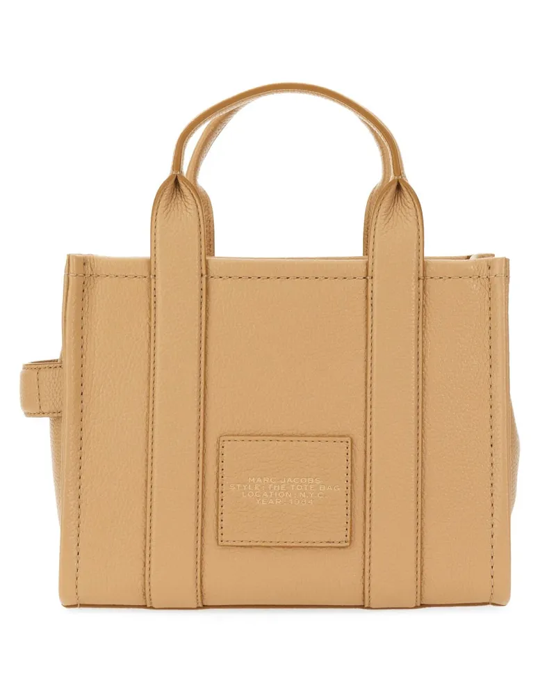Marc Jacobs Women's Tote Bag The Small Beige Cow Leather Handbags Hand Beige