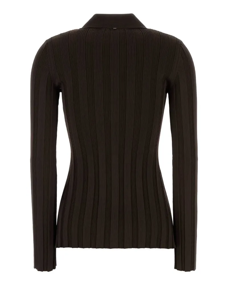 SPORTMAX Women's Brown Stretch Viscose Blend Albio1234 Cardigan Caffe Maglieria Caffe` Sweater Brown