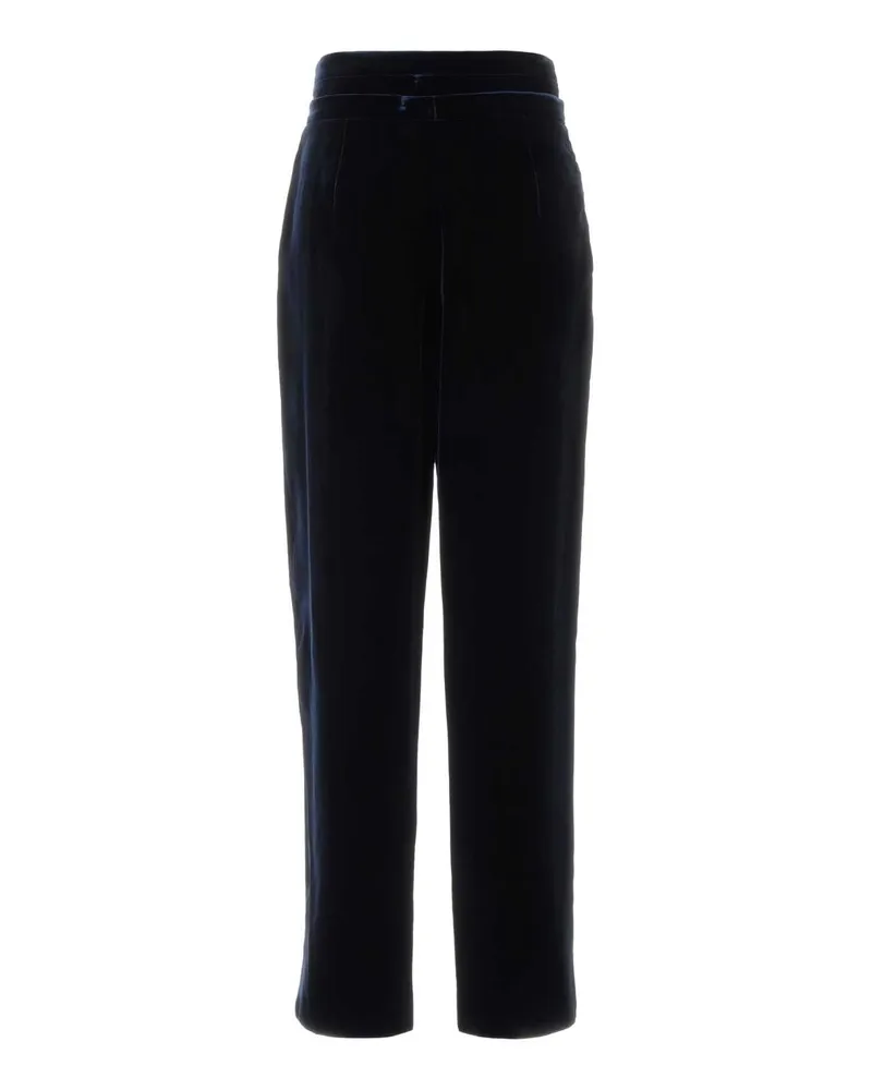 Giorgio Armani Velvet Trousers — Navy Navy