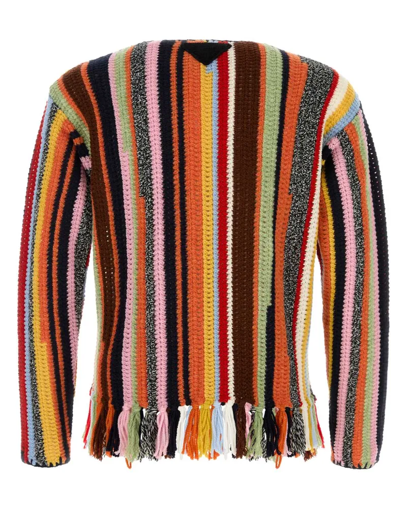 Prada Men's Multicolor Crochet Sweater 2 Maglieria Multicolor