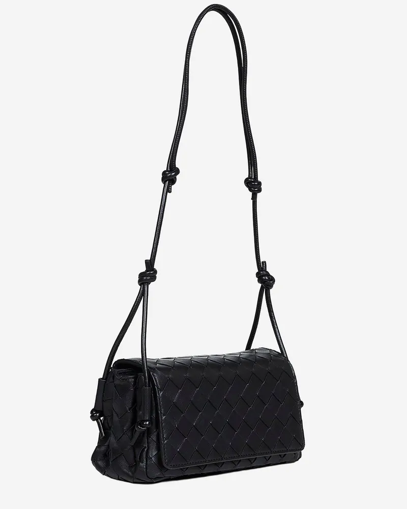 Bottega Veneta Women's Clutch Bag Notturno Black Leather Lambskin Black