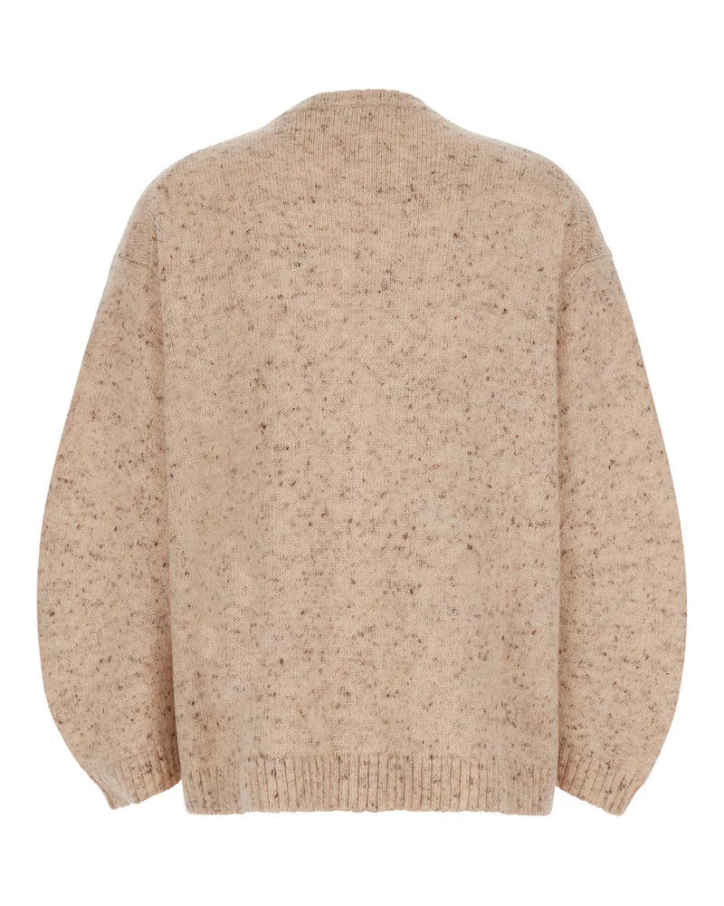 Fabiana Filippi Wool-Blend Knit Sweater — Beige Beige