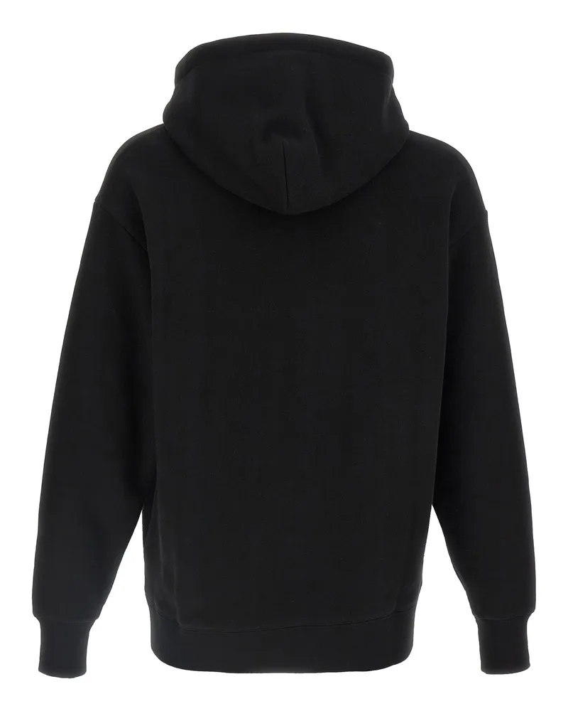 Valentino Garavani Brushed Cotton Hoodie — Black Black