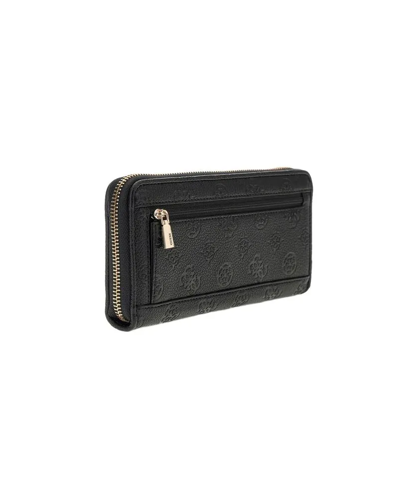 Guess Women's Wallet Black Logo Polyurethane Bags Black