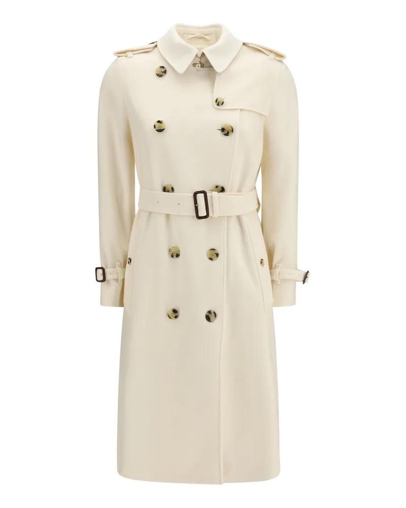 Burberry Kensington Trench Coat — Ivory Ivory
