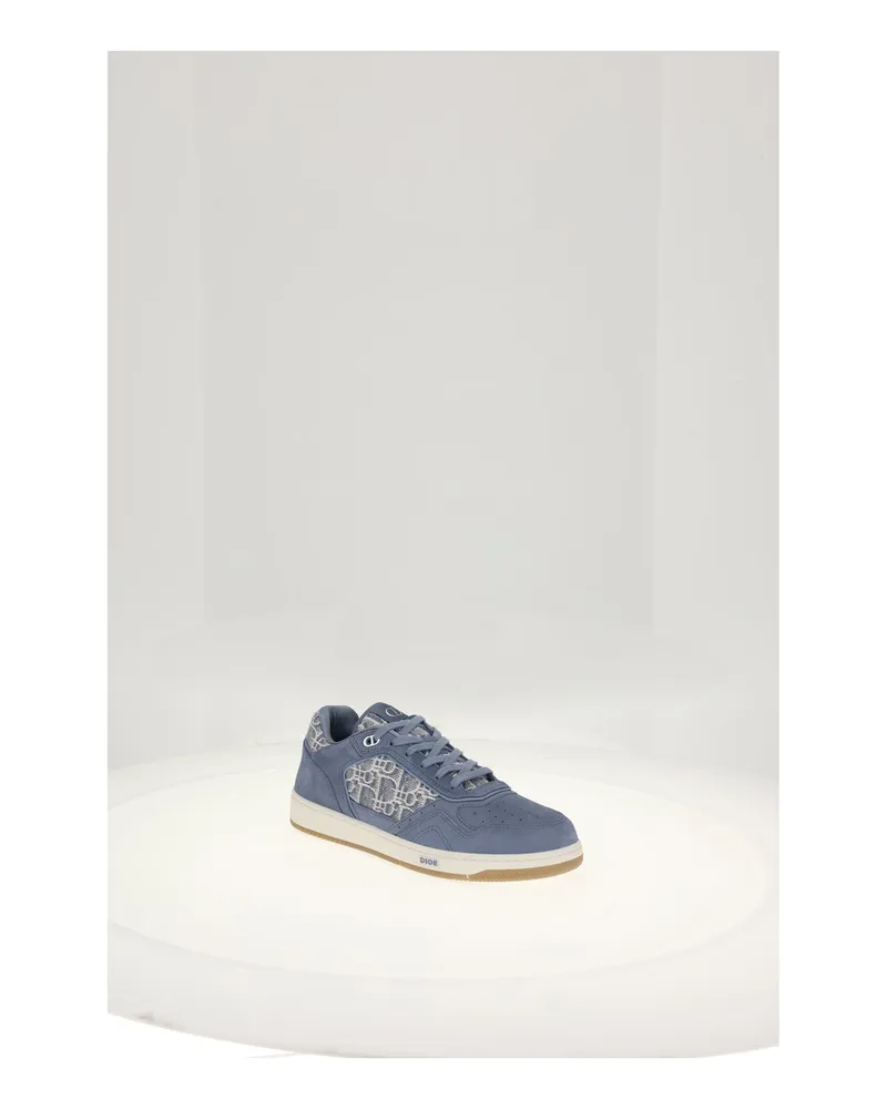 Dior Men's Sneakers B27 Light Blue Trainers Blue