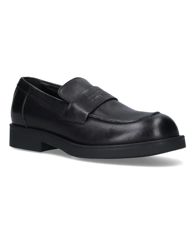 Maison Margiela Men's Flat Shoes Black Upper: Bovine Leather Black