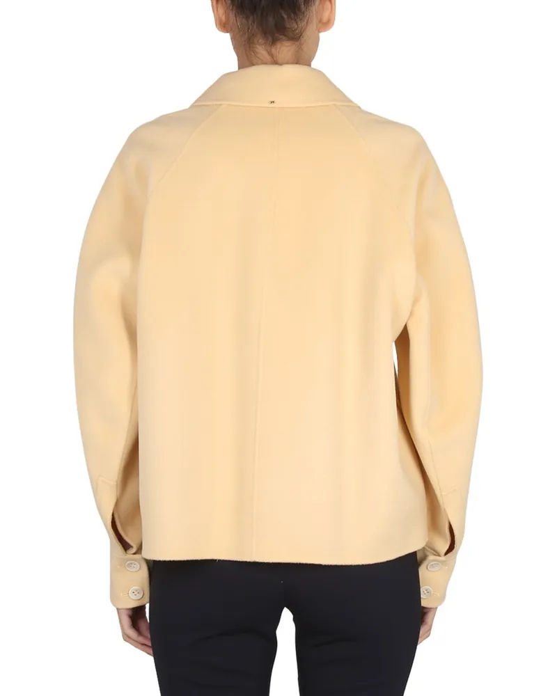 Max Mara Virgin Wool Coat — Beige Beige