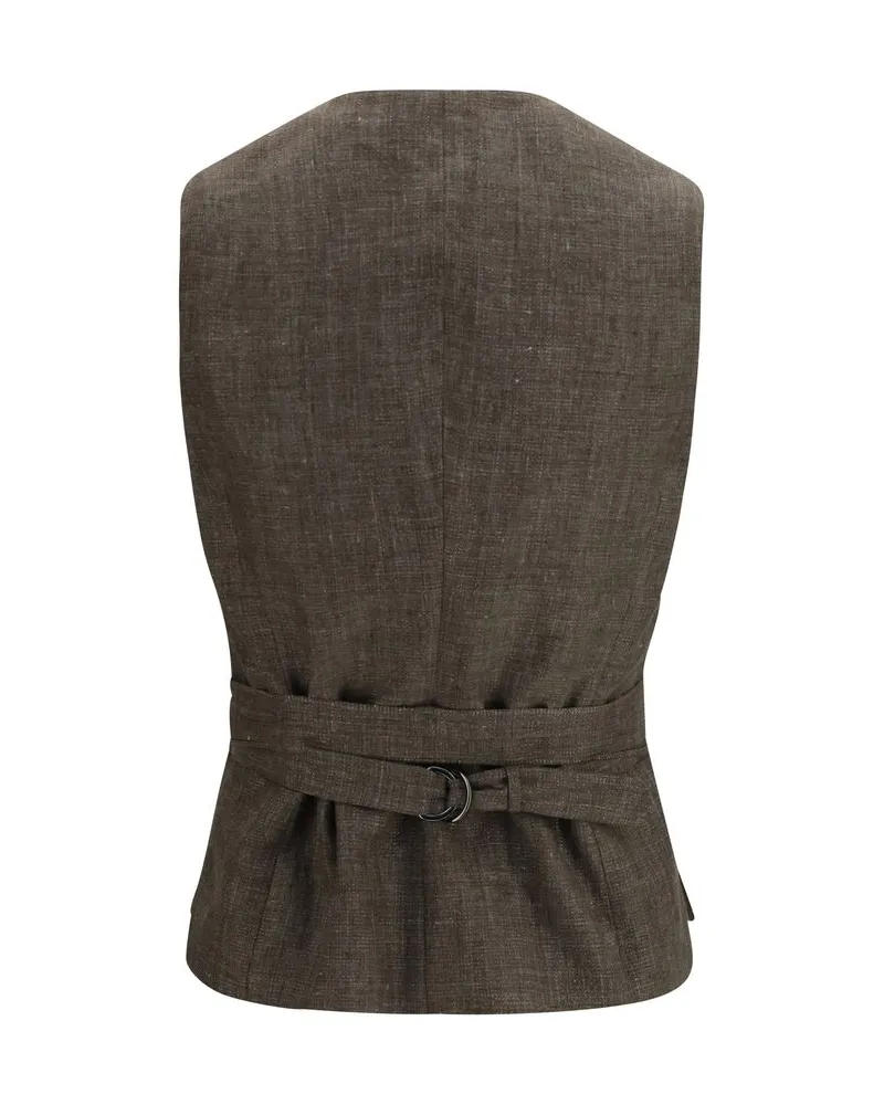 Brunello Cucinelli Vest — Brown Brown