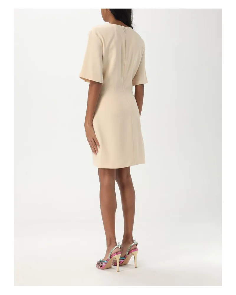 Aniye By Women's Multicolor Crepe Casual Dress Beige