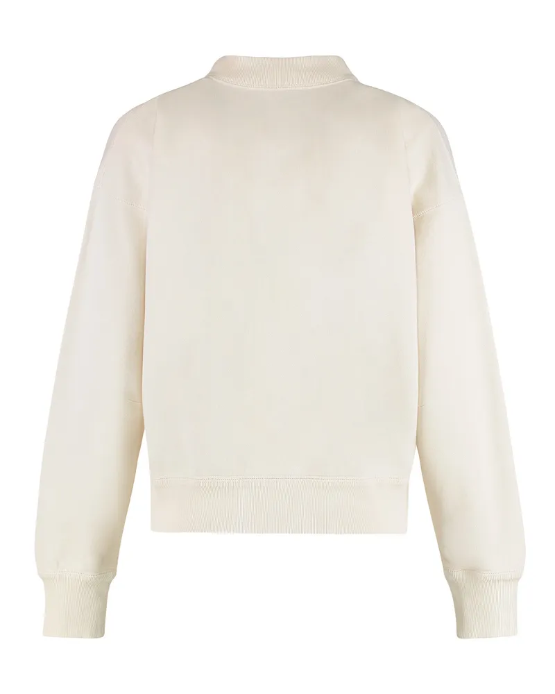 Isabel Marant Women's Moby Sweatshirt Cotton With Logo White Sweatshirts Sweater White