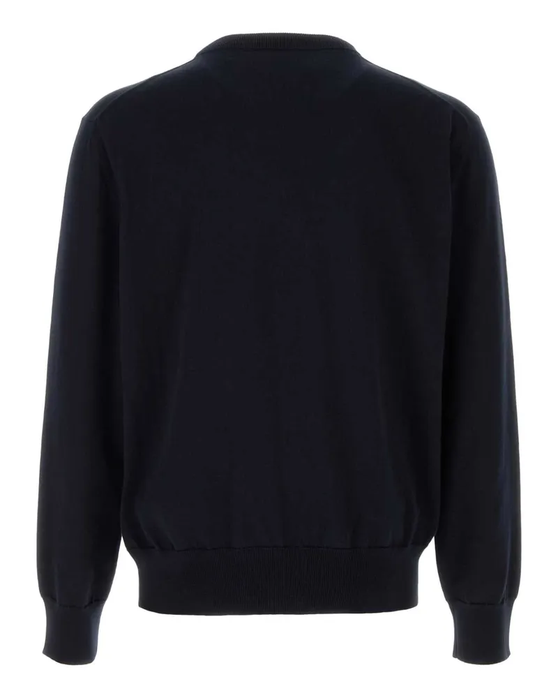 Jil Sander Men's Midnight Blue Cotton Sweater Cotone Maglie Navy