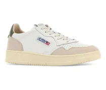 Leatsuedewhtbronzegrn Sneaker