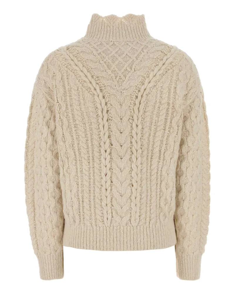 Étoile Isabel Marant Women's Ivory Cotton Blend Bolinea Sweater Ecru Maglieria Beige