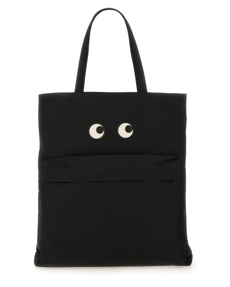 Anya Hindmarch Women's Tote Bag Eyes Black Handbags Hand Black