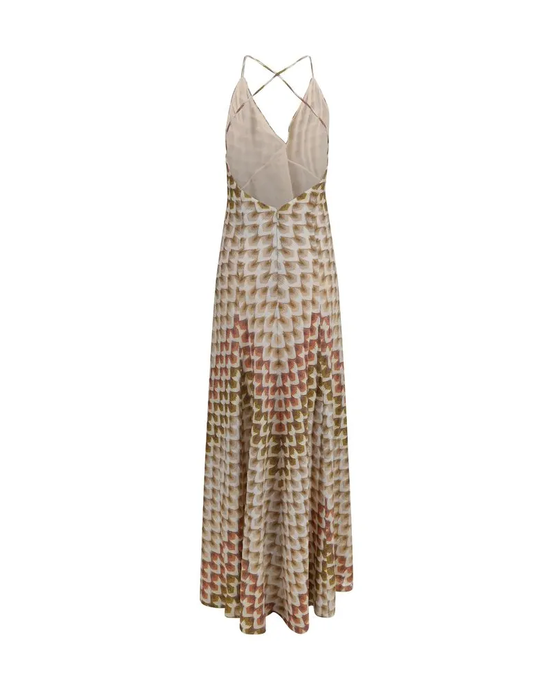 Missoni Women's Multicolor Viscose Long Dress Multicolor
