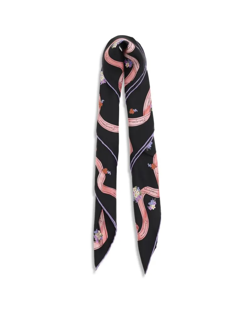 Dolce & Gabbana Women's Multicolor Silk Scarf Black