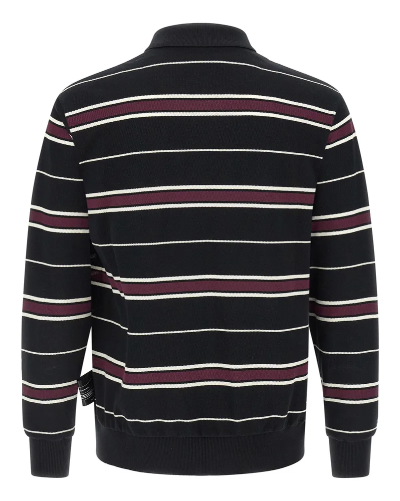 Undercover Men's Multicolor Cotton Polo Shirt Black