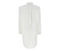 Women's Y Project Chain Shirt Dress White Organic Cotton
