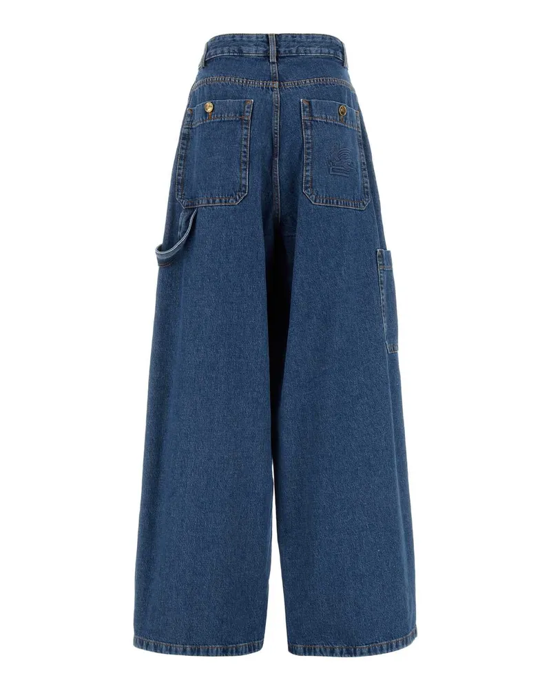Etro Wrnb0012ad230 S9000 Exterior: Cotton Jean Blue