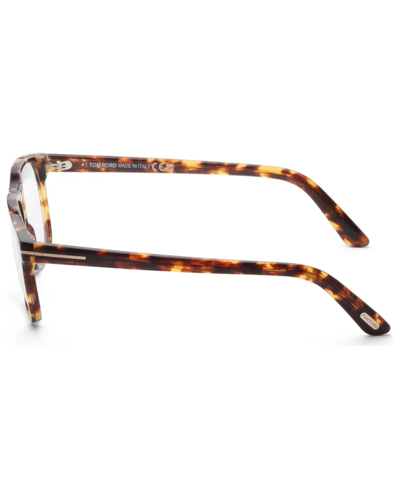 Tom Ford Preloved -  Mens Fashion 56 Mm Blonde Havana Eyeglasses Ft5978-B-053-56 One Color Sunglasses Brown