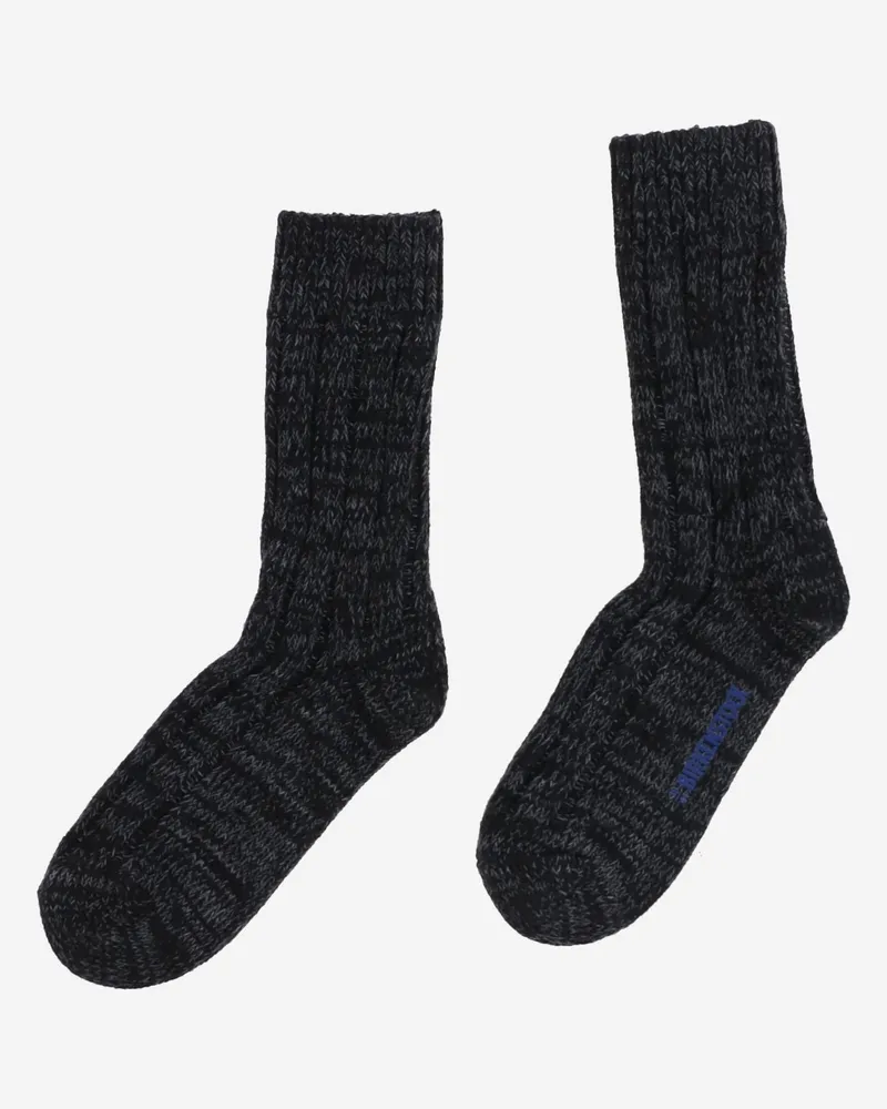 Birkenstock Unisex Stretch Cotton Blend Socks Black Black