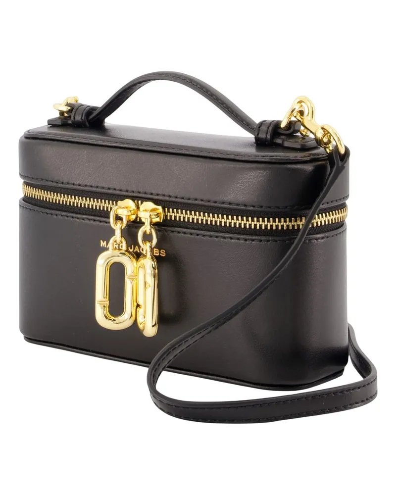 Marc Jacobs Women's The E-W Vanity Crossbody -  Leather Black Cowhide Bags Crossbodies Black