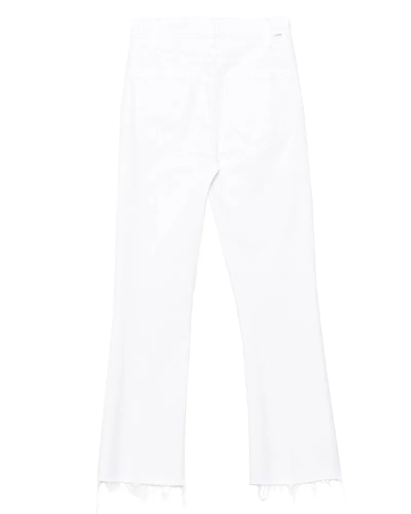 Mother Ankle Fray Jeans — White White