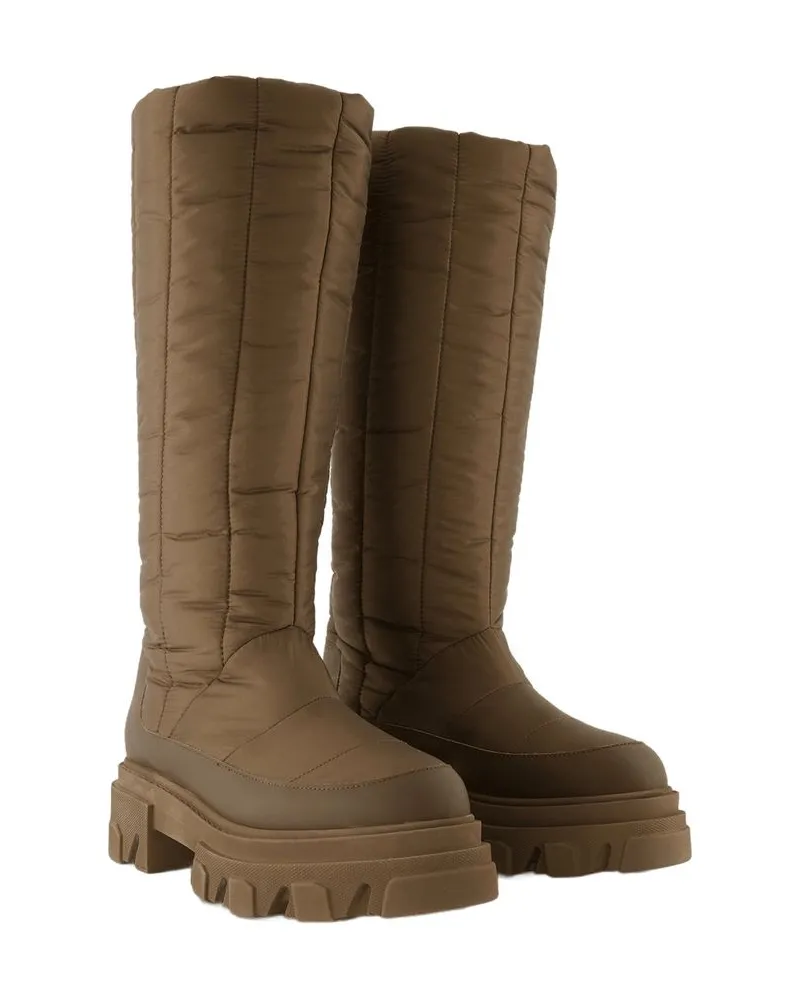 Gia Borghini Women's Quilted Puffer Boots Khaki Others Khaki