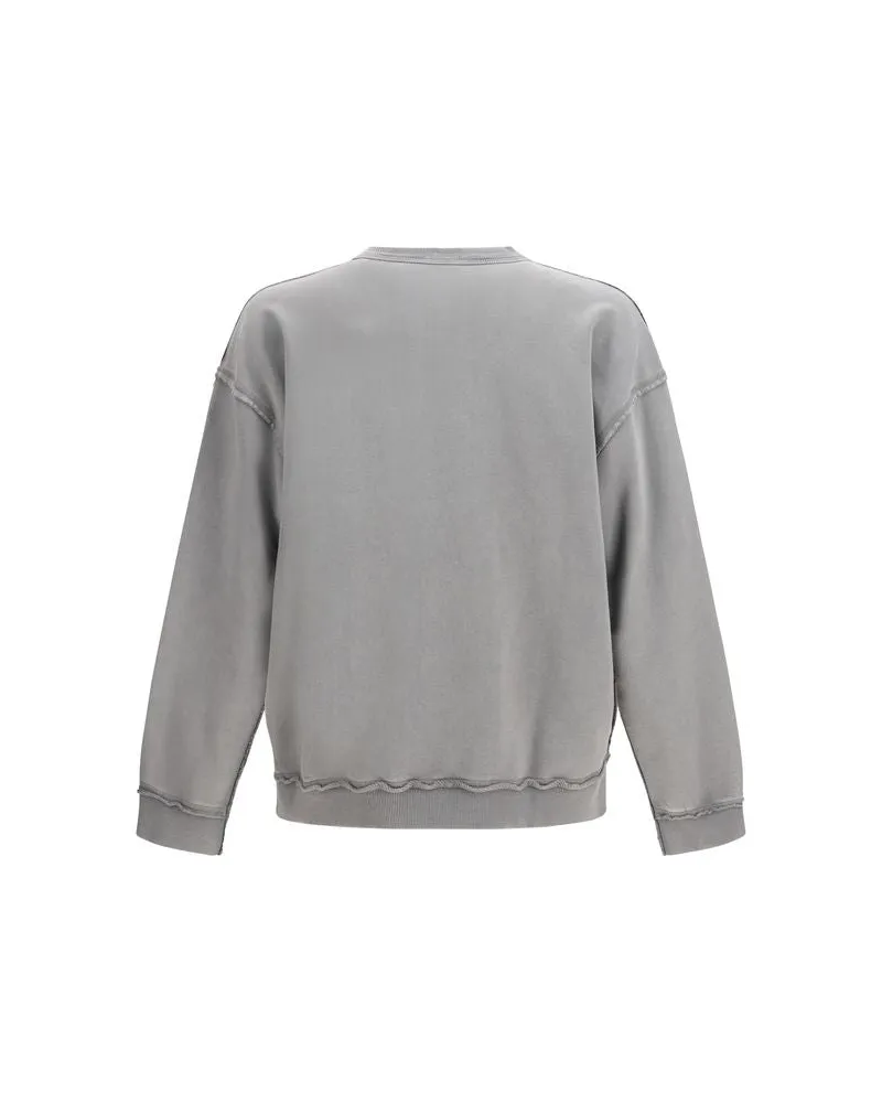 Diesel S-Boxt-Raw-V1 Sweatshirt — Gray Gray