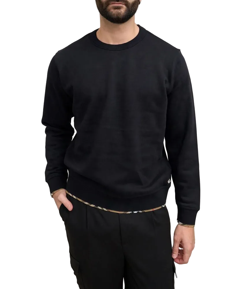 Burberry Cotton Sweatshirt — Black Black