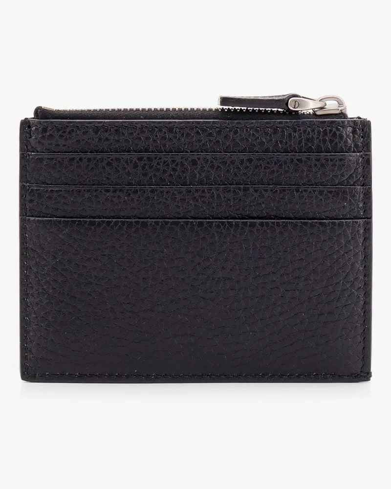 Valentino Garavani Men's Leather Card Holder Rockstud Black Wallets & Cardholders Black