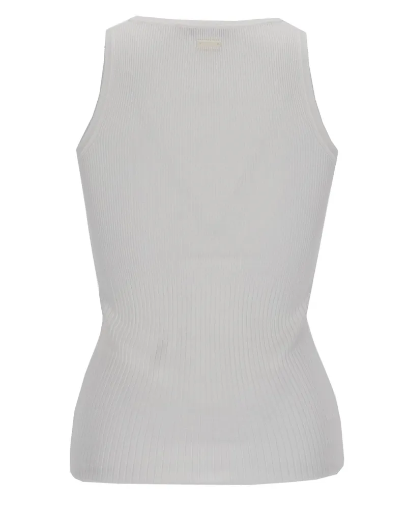 Max Mara Viscose Blend Tank Top — White White