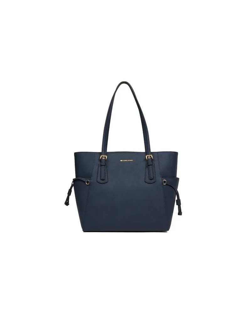 Michael Kors Women's Tote Navy Leather Tote-bags Navy