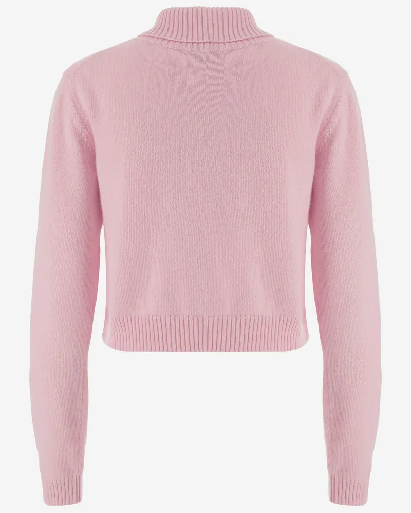 Jil Sander Women's Wool Turtleneck Sweater Pink Pink