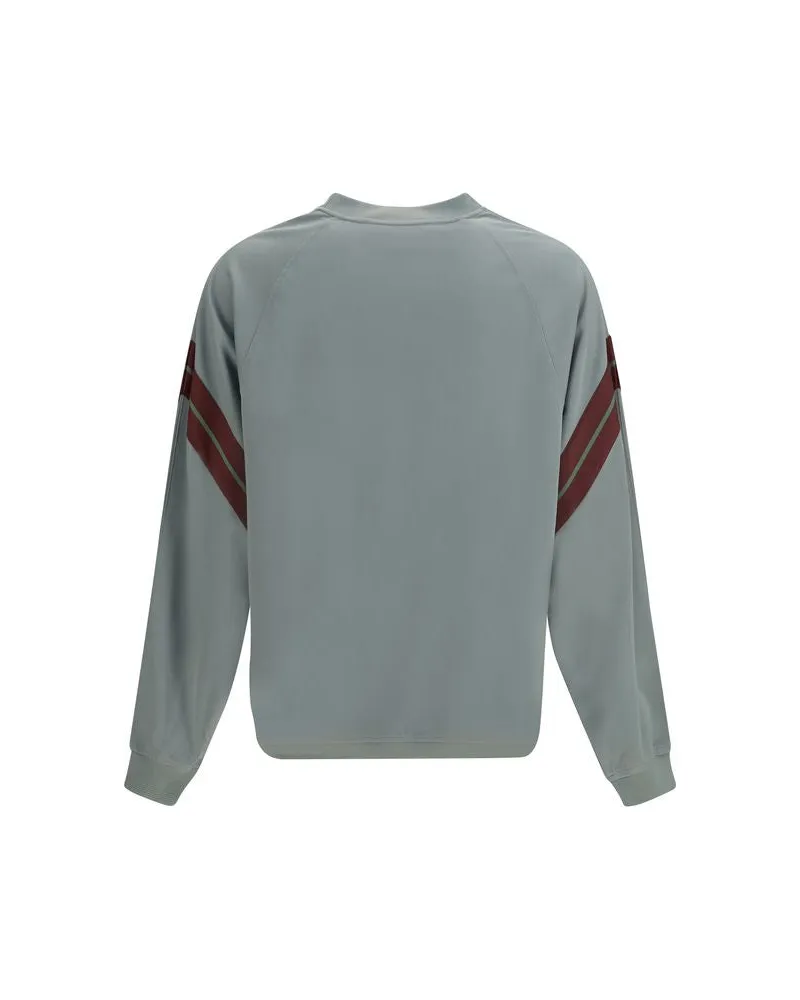 Palm Angels Men's Bicolor Polyester Sweatshirt Clothing Gray
