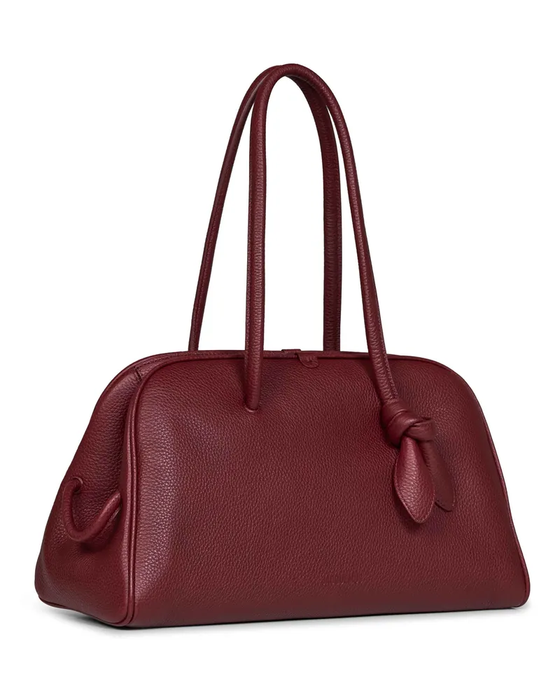 Jacquemus The Turismo Bowling Bag — Burgundy Burgundy